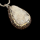 Druzy Pave Stones Necklace