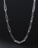 Sterling Silver Dainty Paperclip Chain Necklace