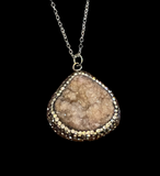 Druzy Pave Stones Necklace