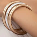 Metallic Coloured Bangle Bracelet