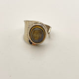 Sterling Silver Labradorite Ring Size 8-10