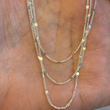 Sterling Silver Three layered Necklace