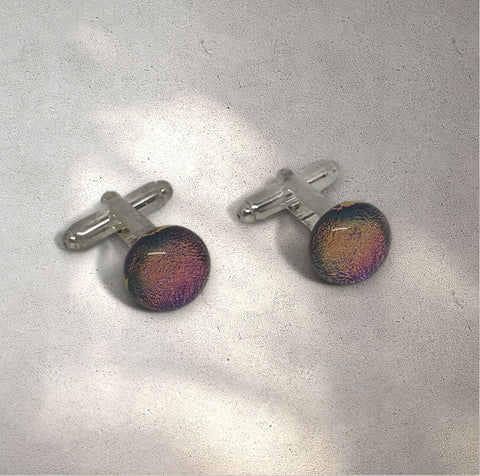 Cufflinks hand made glass