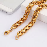 Gold 10mm Link Bracelet