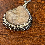 Druzy Pave Stones Necklace