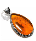 Sterling Silver Amber Pendant