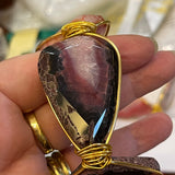 Gold Plated 3 Agate Bracelet