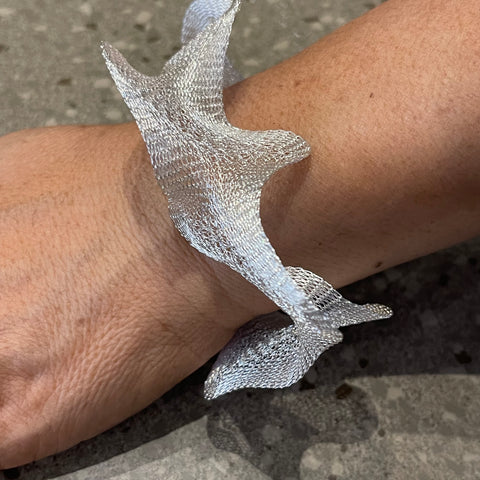 Silver Mesh Any-Way-You-Want-It Shape Changing Bracelet