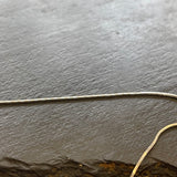 Sterling Silver Box / Twisted Fine Rope Necklace 1 mm