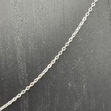 Sterling Silver Cut Tracer Chain Necklace 1.3mm