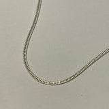 Sterling Silver Smooth Close Curb Chain 1.5mm