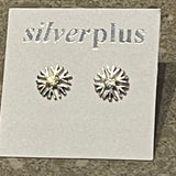 Sterling Silver Sparkle Burst Earrings