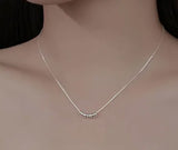 Sterling Silver with Dainty Silver Beads Necklace