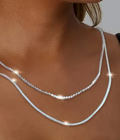 Sterling Silver Dainty Stacking Necklace