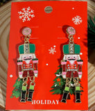 Christmas Nutcracker Drop Earrings