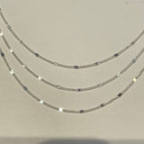 Sterling Silver Triple Stacking Necklace