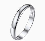 Sterling Silver 3mm Band Ring