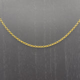 18Kt Gold Vermeil Yellow Gold Sterling Silver Belcher Necklace 3mm