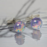 Cufflinks hand made glass