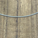 Sterling Silver Diamond Cut Curb Chain Necklace 1.0mm