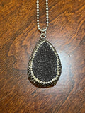 Druzy Pave Stones Necklace