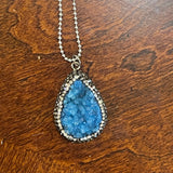 Druzy Pave Stones Necklace