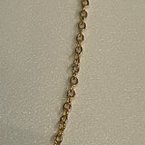 18Kt Gold Vermeil Sterling Silver Link Chain Necklace 1.mm