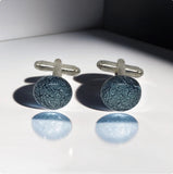 Cufflinks hand made glass