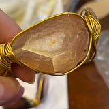 Gold Plated 4 Agate Bracelet