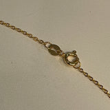 18Kt Gold Vermeil Sterling Silver Link Chain Necklace 1.mm