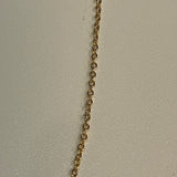 18Kt Gold Vermeil Sterling Silver Link Chain Necklace 1.mm