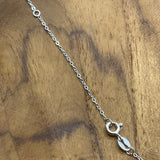 Sterling Silver Cut Tracer Chain Necklace 1.3mm