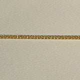 18Kt Gold Vermeil Sterling Silver Curb Chain Necklace 1.2mm