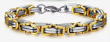 Gold Silver Bike 6mm Link Chain Bracelet