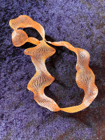 Copper Mesh Any-Way-You-Want-It Shape Changing Necklace