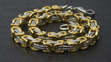 Gold Silver Bike 6mm Link Chain Bracelet