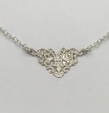 Sterling Silver French Imperial Filigree Necklace