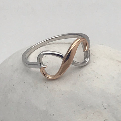 Buy Sterling Silver Infinity Ring With Clear Cubic Zirconia, Together  Forever Ring, Large Infinity Ring, Gift for Her. Online in India - Etsy