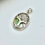 Sterling Silver Oval Tree of Life Pendant