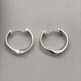 Sterling Silver Unusual Twist Hoop Earrings