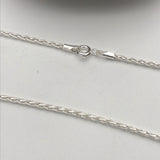 Sterling Silver Woven Cat's Tail Chain 2mm