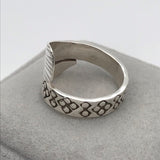 Sterling Silver Fishy Tail Crossover Ring